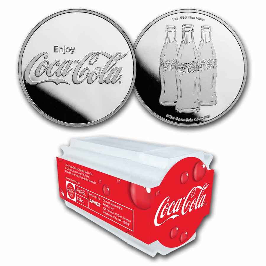 Coca-Cola® 1 oz Silver Struck Round (Tube of 20) | eBay